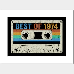 Best Of 1974 50th Birthday Gifts Cassette Tape Vintage Posters and Art